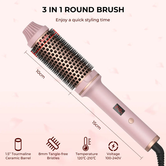 Heated Curling Iron Brush